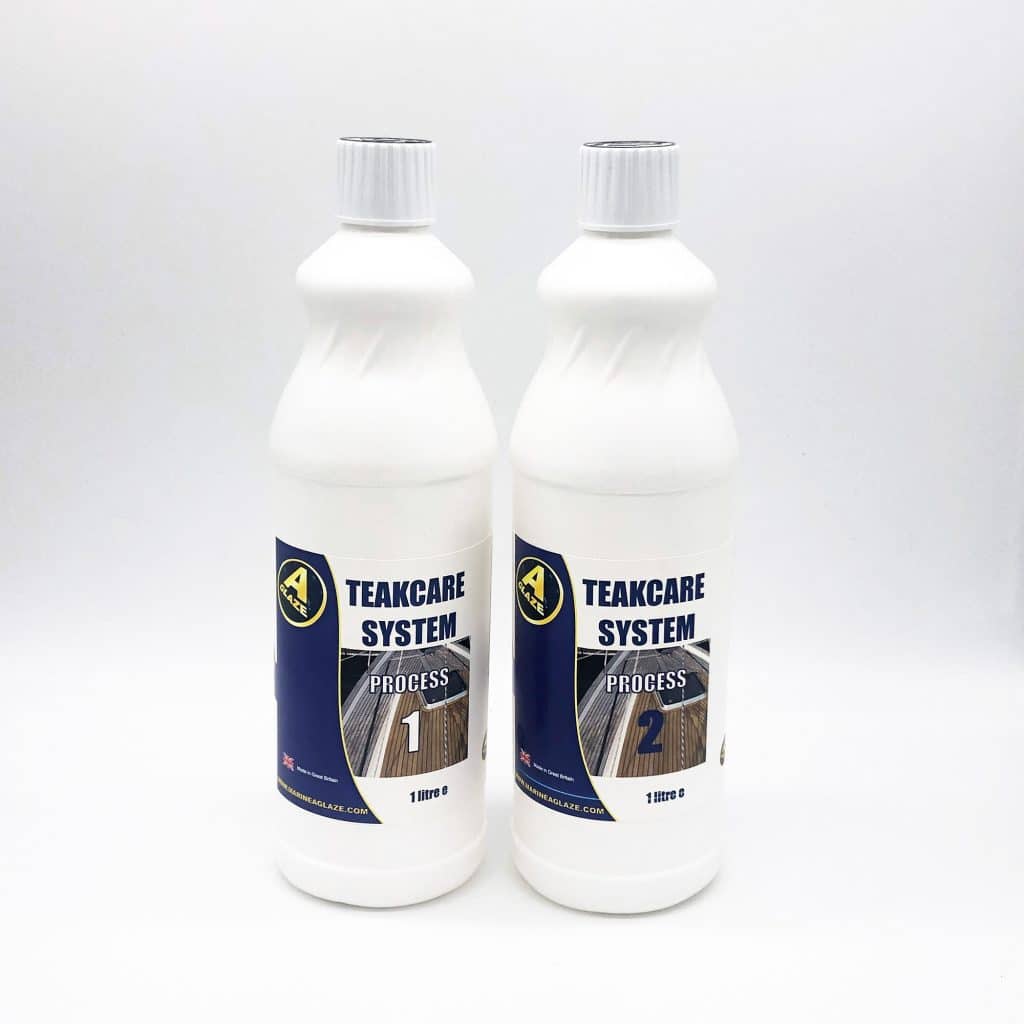 This product has been specially formulated for us by Teak specialists. This new system can be used on any teak decking or furniture. Grey, dull areas can now be transformed back to its original form when new. Our new Teakcare system will keep your decks looking great during the boating season.